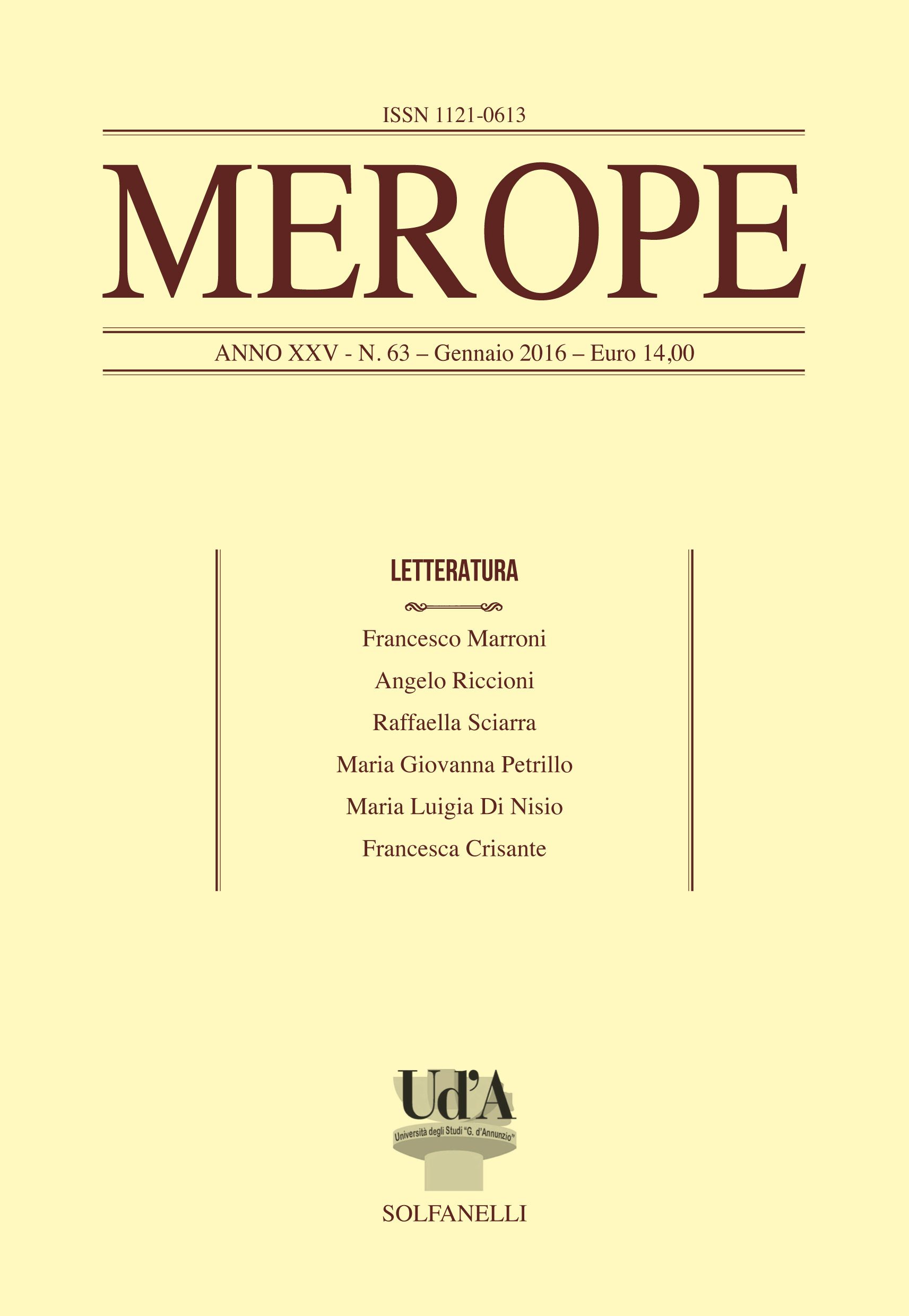 Merope n. 63